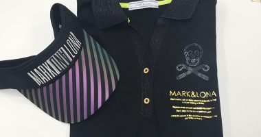 マーク&ロナのポロシャツとサンバイザー