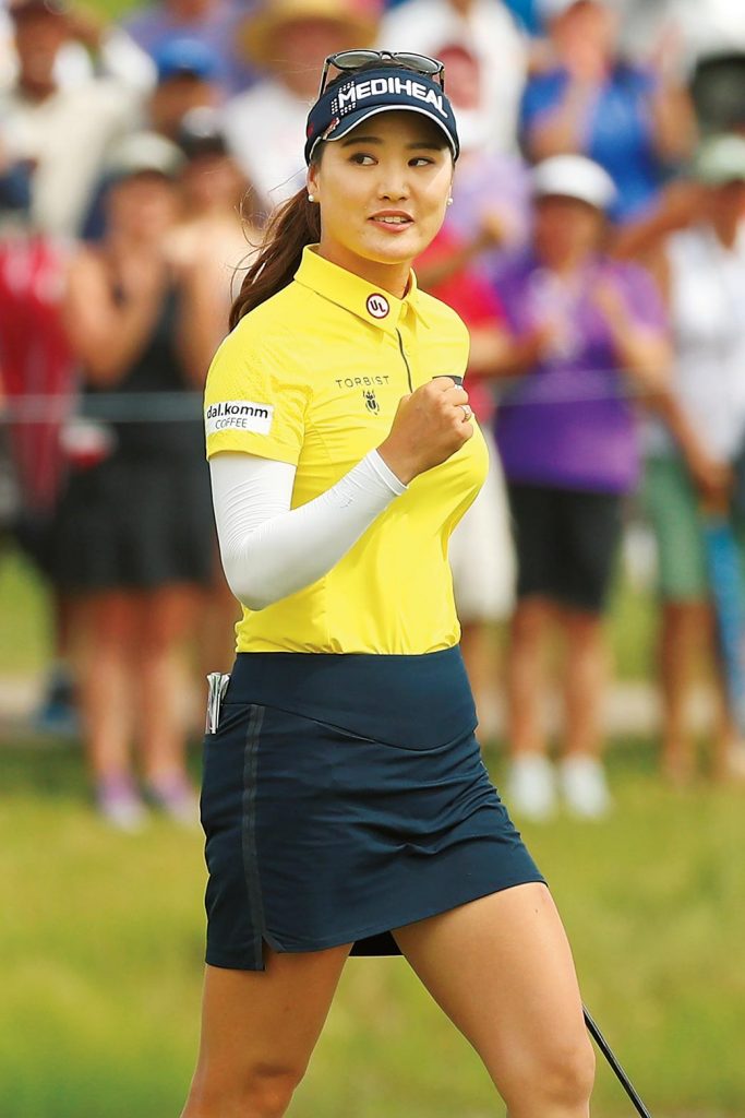 今年の日本女子OPで初優勝した元世界ランク１位のユ ソヨン