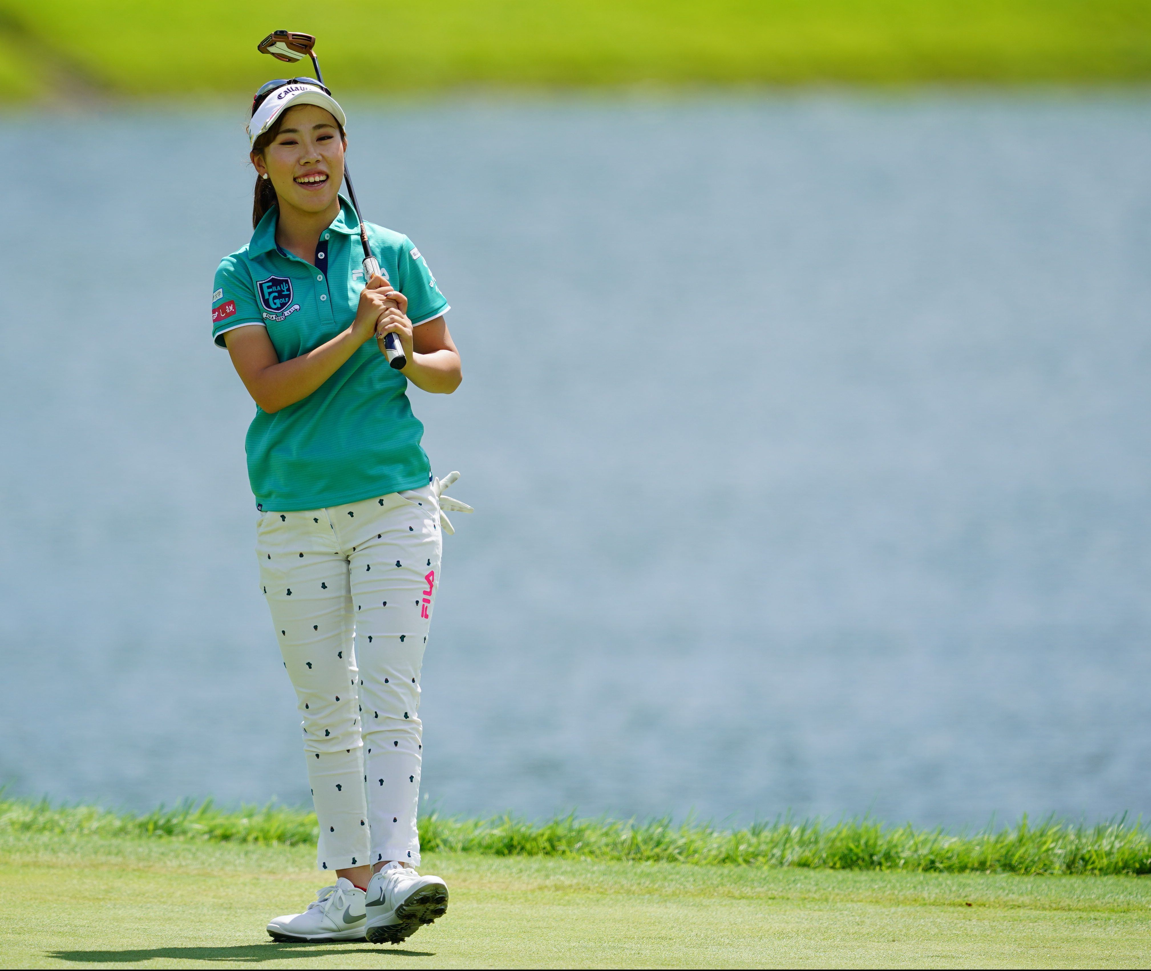 日本女子プロゴルフ選手権コニカミノルタ杯で初日3位タイ発進の木村彩子プロ