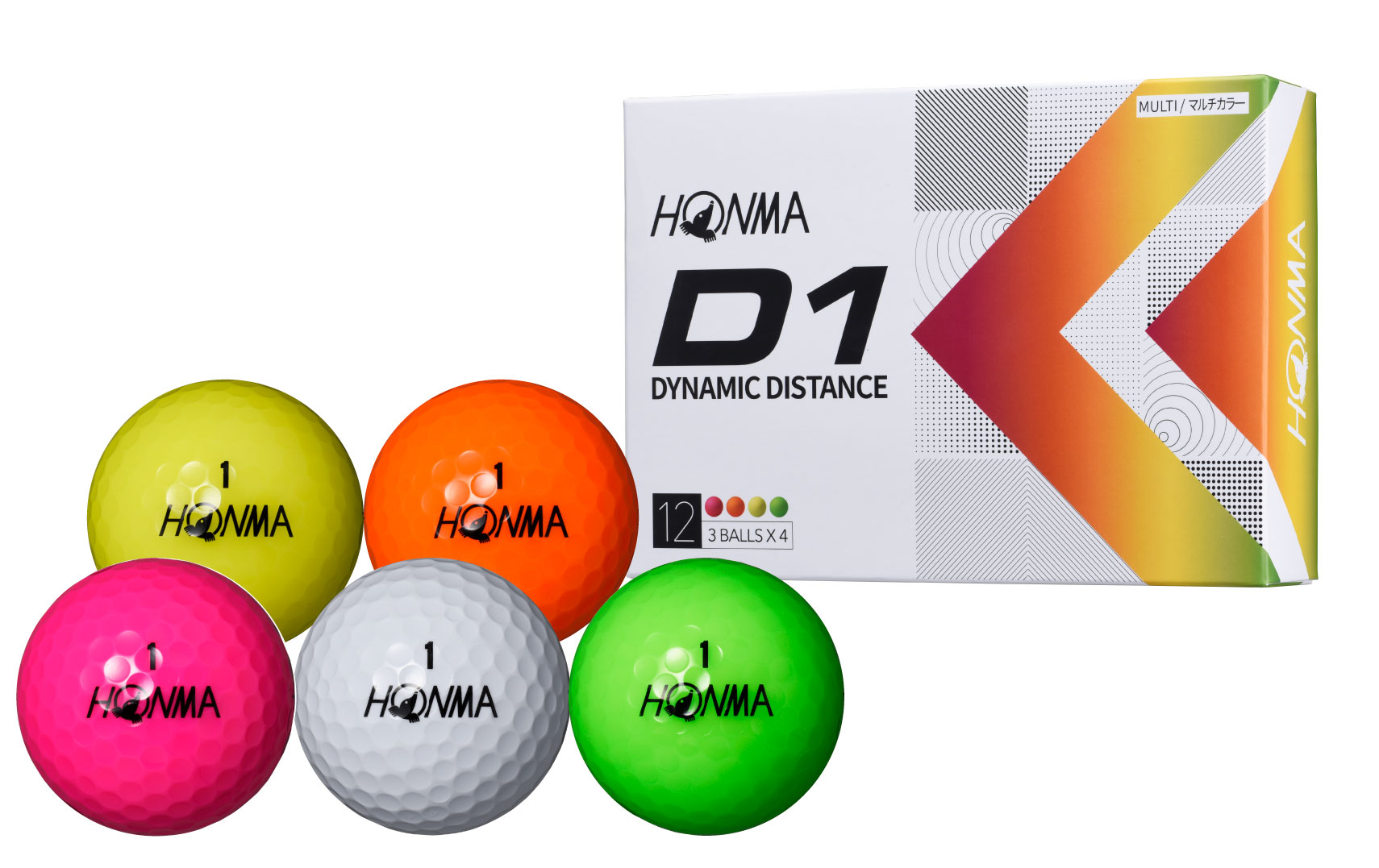 お財布にもやさしくサスティナブルな『HONMA D1 2022モデル』ボールが3