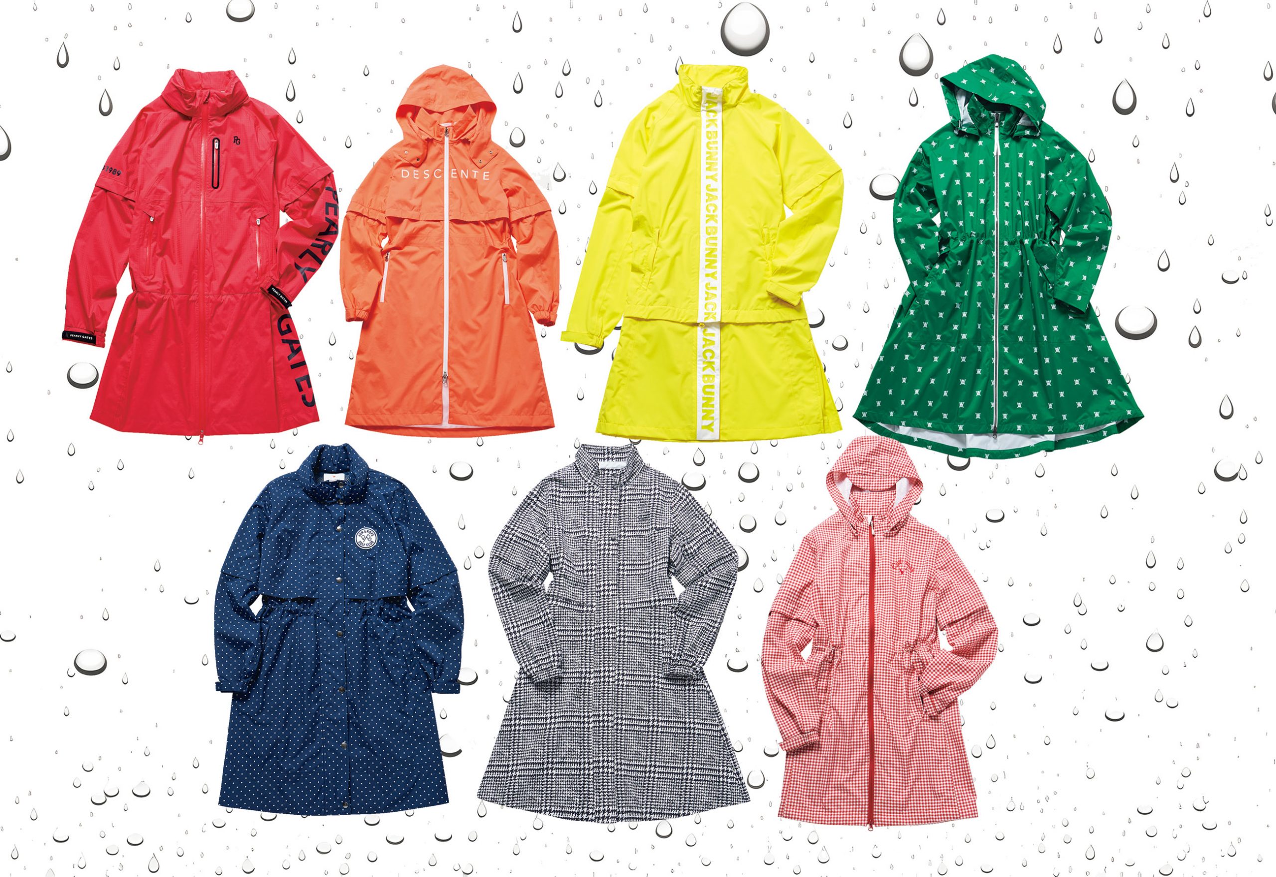 PARADISO x Regina 限定 ゴルフレインウェア4点セット ピンク PARADISO x Regina 限定 ゴルフレインウェア4点セット ピンク